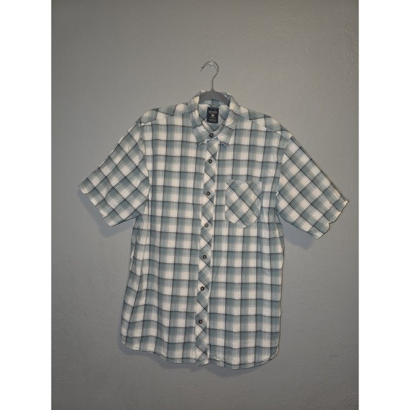 RedHead Other - Red Head Green Plaid Button Up Short Sleeve Outdoor Casual Spring Mens Sz L